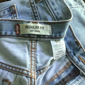 Levi’s 505 jeans. Size 33” x 30”